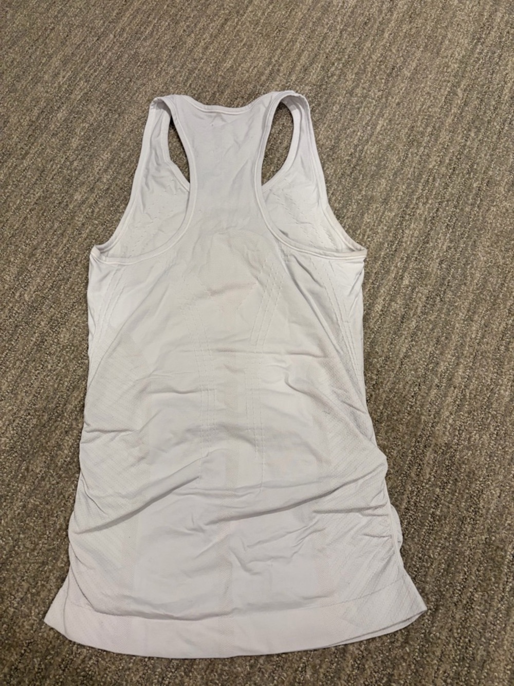 Quince Seamless Ruched Razorback Tank White Size XS - Picture 3 of 6